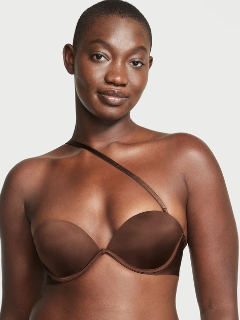 Комплект (бюстгальтер + трусики-чікі) жіночий Victoria's Secret 75B/M коричневий - изображение 2