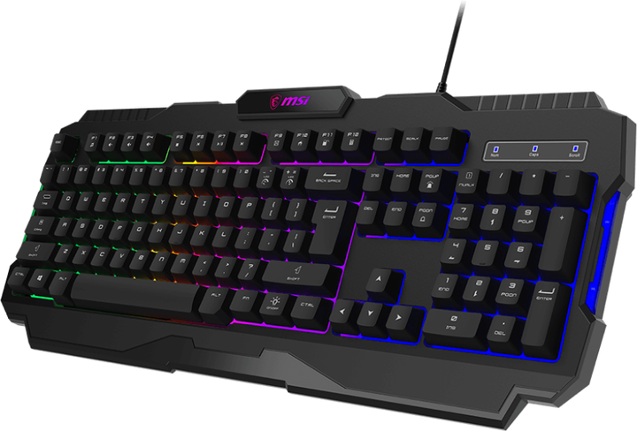 Клавіатура провідна MSI Forge GK100 UA USB Black (S11-04UA221-HH9