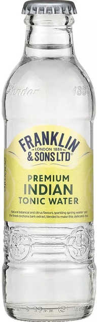 Упаковка напою газованого Franklin & Sons Тонік Indian 0.2 л x 24 шт. (5032678004870) - зображення 2