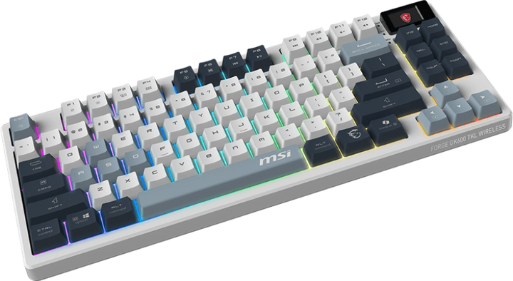 Клавиатура беспроводная MSI Forge GK600 TKL W SKY UA KTT HiFi