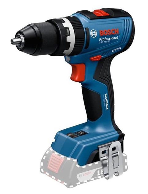 Акумуляторний ударний дриль-шурупокрут Bosch Professional GSB 18V-65 у L-Case з 2 акб 18V 2.0Ah і з/п GAL 18V-20 (06019N3100) - Фото 2 Акумуляторний ударний дриль-шурупокрут Bosch Professional GSB 18V-65 у L-Case з 2 акб 18V 2.0Ah і з/п GAL 18V-20 (06019N3100) - зображення 2