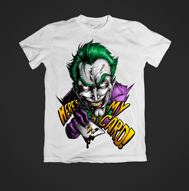 Футболка YOUstyle Joker 0623 L White - Фото 1 Футболка YOUstyle Joker 0623 L White - изображение 1