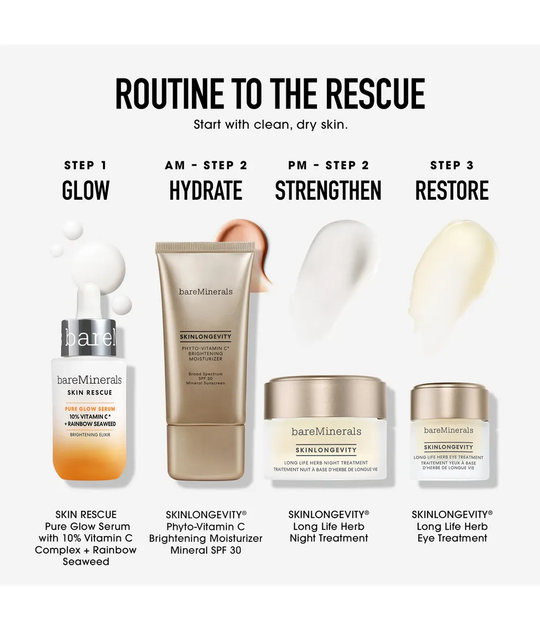 Serum do twarzy bareMinerals Skin Rescue Pure Glow rozjaśniające 30 ml (194248101749) - obraz 5
