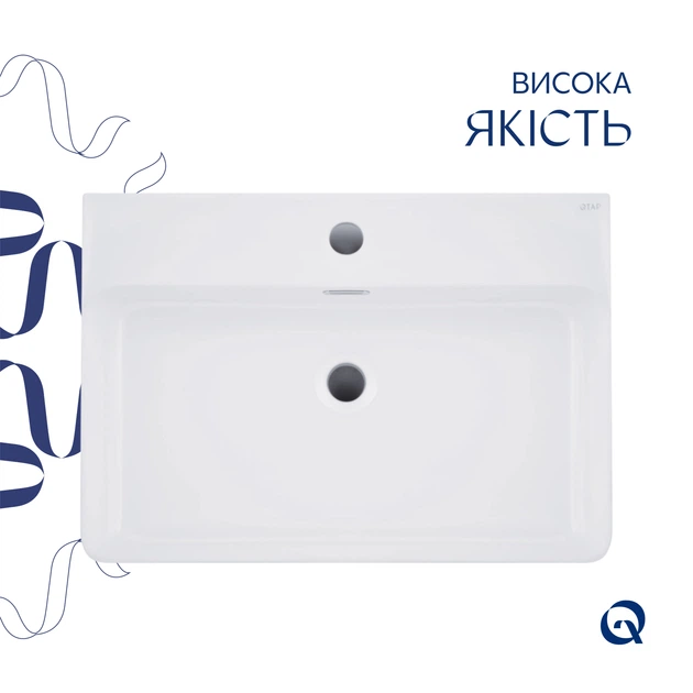 Раковина Qtap Nando LT 610х420х140 White QT12116146W - изображение 4