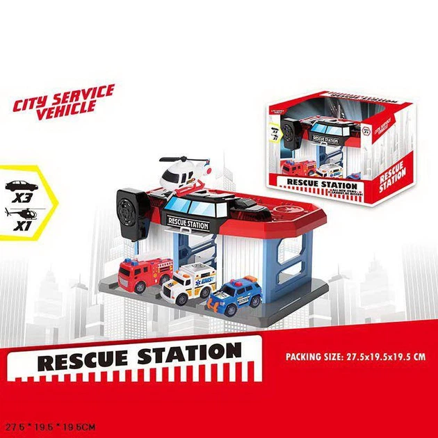 Паркинг Star Toys Спасательная станция, транспорт, рация MY103 - изображение 9
