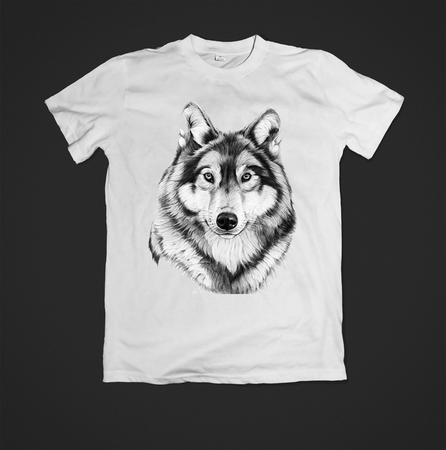 Футболка YOUstyle wolft 0712 XL White - Фото 1 Футболка YOUstyle wolft 0712 XL White - изображение 1
