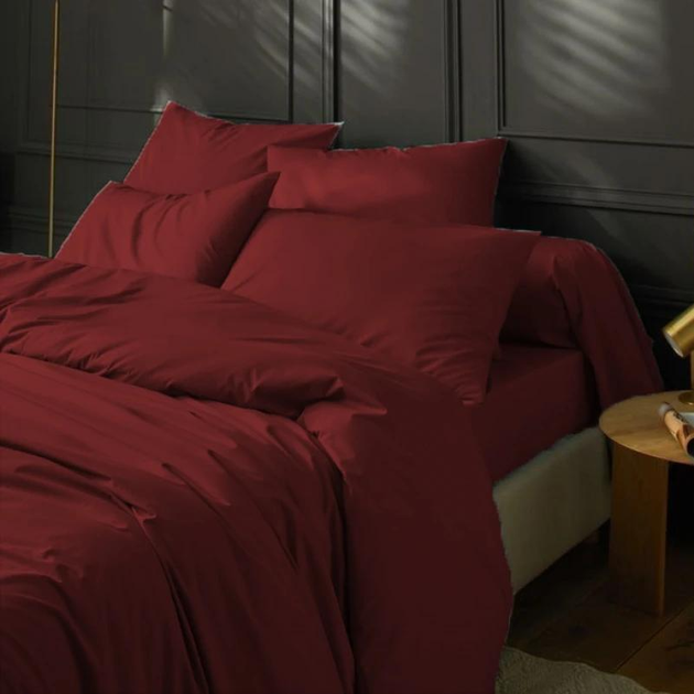 Комплект постільної білизни Mirson King Size 220х240 см №19-1655 Garnet Мікросатин Premium від Rozetka на платформі USKIDKA Акція на Комплект постільної білизни Mirson King Size 220х240 см №19-1655 Garnet Мікросатин Premium від Rozetka