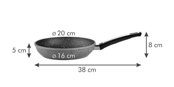 Сковорідка Tescoma i-Premium Stone 20 см антипригарна (602420) - Фото 3 Сковорідка Tescoma i-Premium Stone 20 см антипригарна (602420) - изображение 3