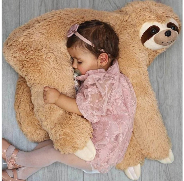 М'яка іграшка MikaMax Giant Sloth Pillow 90 см (8719481358419) - зображення 4