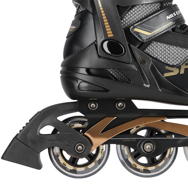 Łyżworolki Nils Extreme NA2150 Czarno-Złoty roz. 43 (5907695593372) - obraz 6