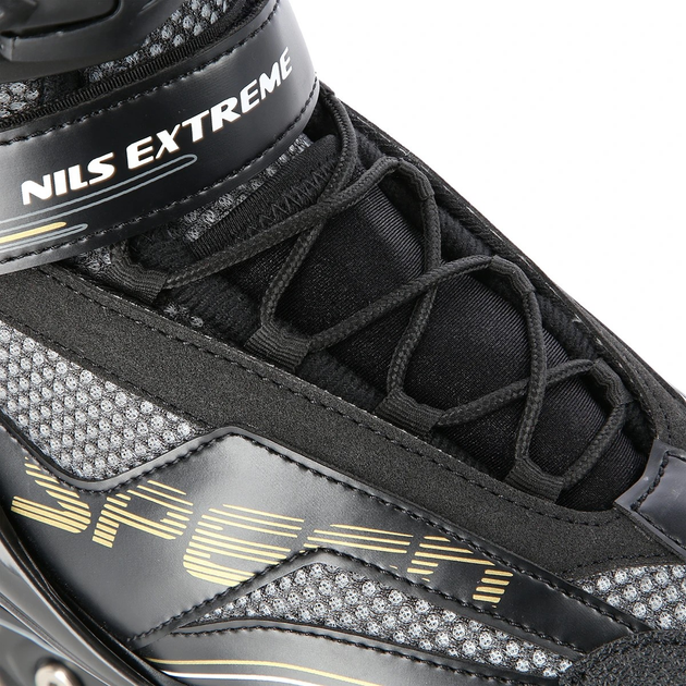 Łyżworolki Nils Extreme NA2150 Czarno-Złoty roz. 46 (5907695593402) - obraz 7