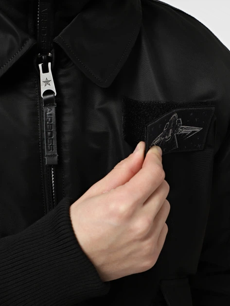 Куртка бомбер CWU 45/P Raptor, чорна, S - зображення 10