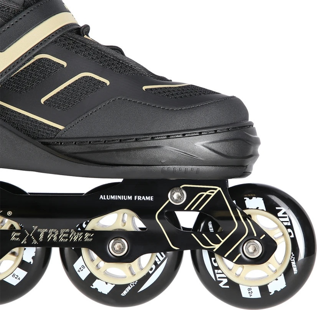 Łyżworolki Nils Extreme NA14174 Czarno-Beżowe roz. L (39-42) (5907695535204) - obraz 7