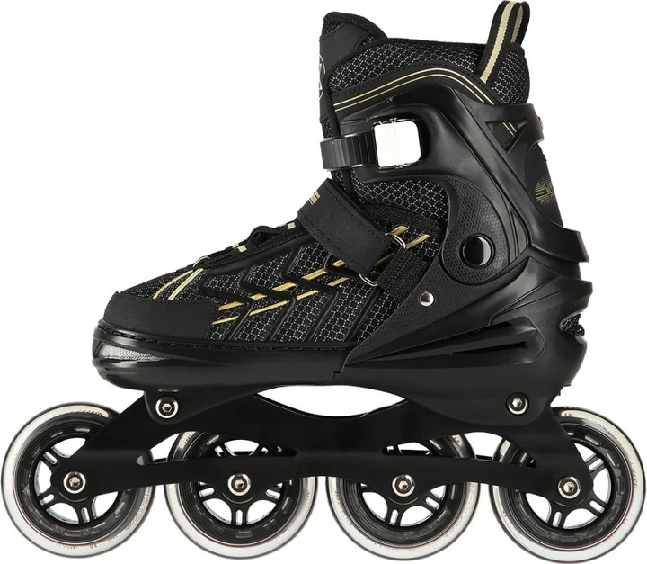Ролики Nils Extreme NA1128 Чорно-Золотисті роз. XL (43-45) (5907695540215) - зображення 5