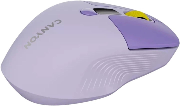 Миша Canyon MW-26 LCD Silent Wireless/Bluetooth Violet (CNS-CMSW26V) - зображення 5