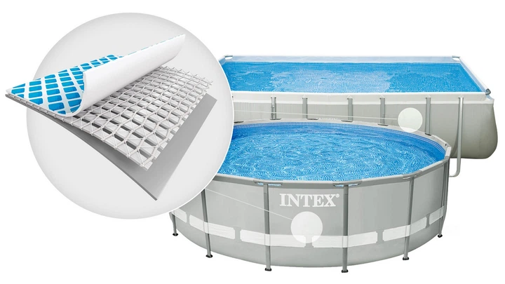 Басейн каркасний прямокутний 6в1 INTEX 26792, 488 x 244 x 107 см, сірий - изображение 9