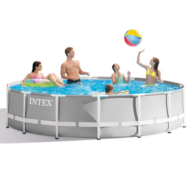 Басейн каркасний 21в1 INTEX 26720, 427 х 107 см + машина для створення бульбашок - Фото 4 Басейн каркасний 21в1 INTEX 26720, 427 х 107 см + машина для створення бульбашок - изображение 4