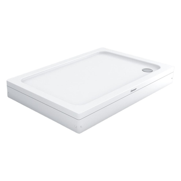 Душовий піддон прямокутний Shower Beta 120x90х18 см низький акриловий для душової кабіни - зображення 1