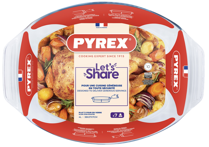 Форма Pyrex Irresistible стеклянная овальная 38х27х7 см 4 л (412B000/8044) - изображение 5