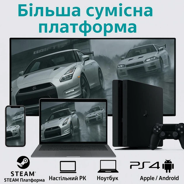 Бездротовий геймпад DATA FROG для PS4 / Slim / Pro / Windows / Apple / Android / Steam / Чорний - зображення 6