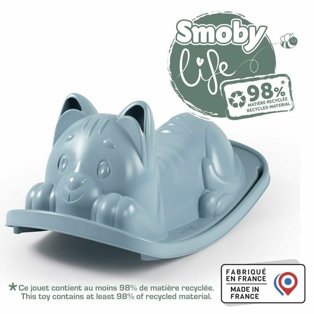 Fotel bujany Smoby Life Kotek niebieski 830109 (3032168301092) - obraz 3