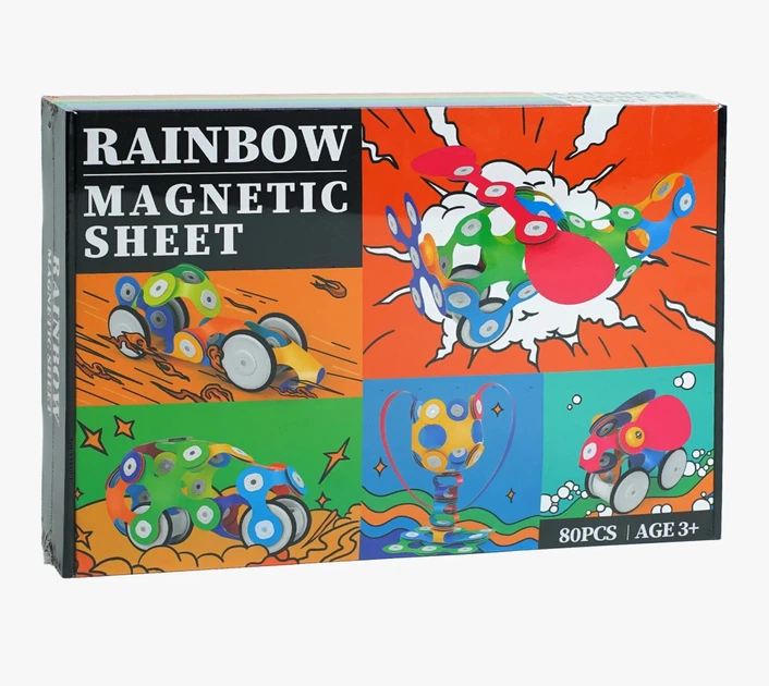 Конструктор магнитный Rainbow, 80 деталей. Multicolor (155954) - Фото 2 Конструктор магнитный Rainbow, 80 деталей. Multicolor (155954) - изображение 2