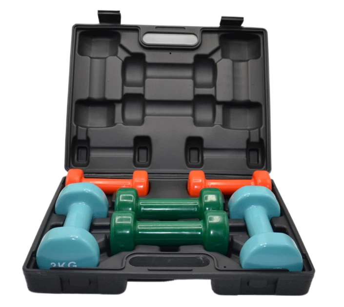 Набір гантелей в кейсі 12 кг. PowerPlay 4118 Fitness Dumbells (2шт.*1кг. 2шт.*2кг. 2шт.*3кг.) - изображение 5
