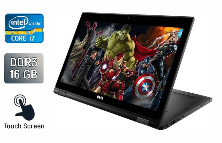 Нетбук-трансформер Dell Latitude 5289 / 12.5" (1920x1080) IPS Touch / Intel Core i7-7600U (2 (4) ядра по 2.8 - 3.9 GHz) / 16 GB DDR3 / 480 GB SSD / Intel HD Graphics 620 / WebCam / Windows 10 б/у - Фото 1 Нетбук-трансформер Dell Latitude 5289 / 12.5" (1920x1080) IPS Touch / Intel Core i7-7600U (2 (4) ядра по 2.8 - 3.9 GHz) / 16 GB DDR3 / 480 GB SSD / Intel HD Graphics 620 / WebCam / Windows 10 б/у - изображение 1