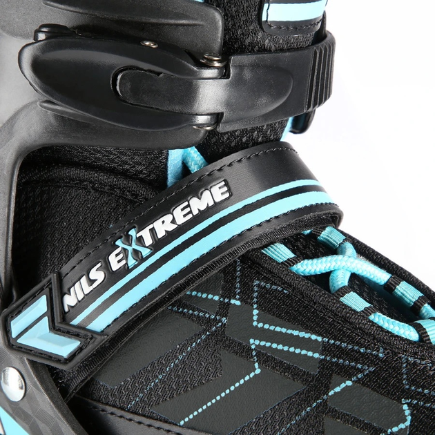 Łyżworolki Nils Extreme NA11002 Czarno-Niebieskie roz. L (39-42) (5907695543315) - obraz 8