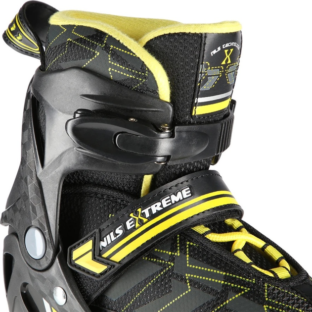 Łyżworolki Nils Extreme NA11002 Czarno-Żółte roz. M (35-38) (5907695543339) - obraz 7