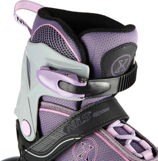 Łyżworolki Nils Extreme NA11008 Szaro-Fioletowe roz. L (39-42) (5907695523676) - obraz 5