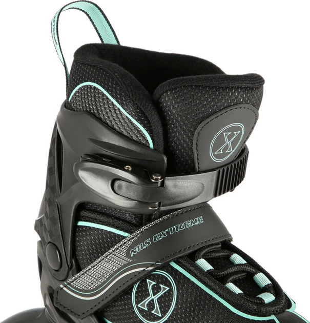 Łyżworolki Nils Extreme NA11008 Czarno-Miętowe roz. M (35-38) (5907695599596) - obraz 7