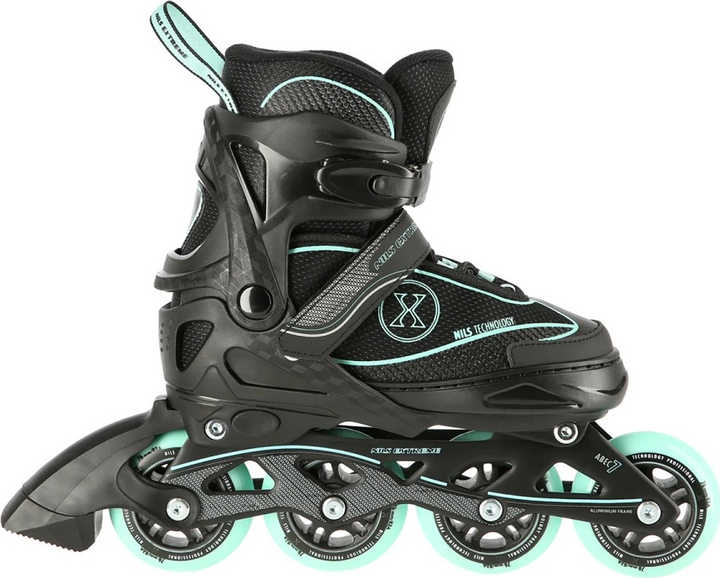 Łyżworolki Nils Extreme NA11008 Czarno-Miętowe roz. L (39-42) (5907695599602) - obraz 3