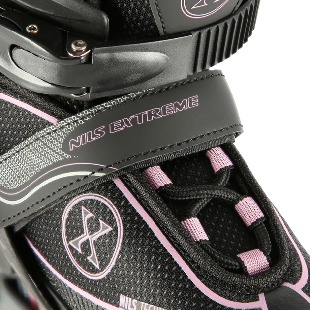 Łyżworolki Nils Extreme NA11008 Czarno-Różowe roz. M (35-38) (5907695599626) - obraz 8