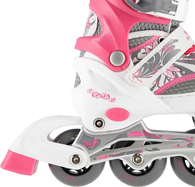 Łyżworolki Nils Extreme NA10602 Różowe roz. S (31-34) (5907695595482) - obraz 5