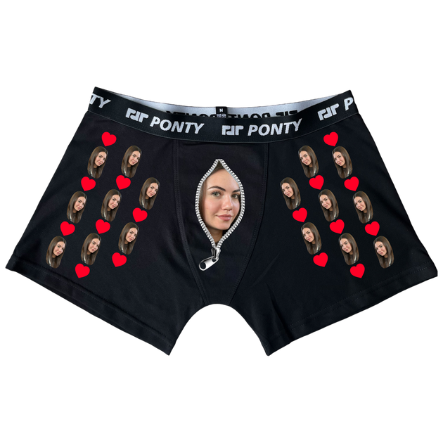 Чоловічі труси Ponty Shop з вашим фото "Ширинка" L Чорні - Фото 1 Чоловічі труси Ponty Shop з вашим фото "Ширинка" L Чорні - изображение 1