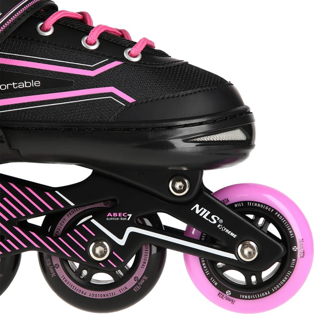 Łyżworolki Nils Extreme NA1169A Różowe roz. L (39-42) (5907695539523) - obraz 7