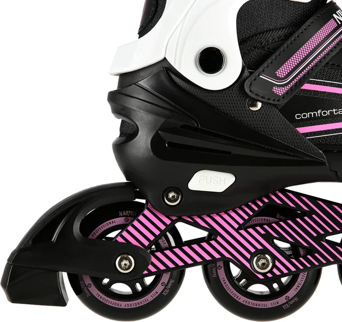Łyżworolki Nils Extreme NA1169A Różowe roz. L (39-42) (5907695539523) - obraz 8