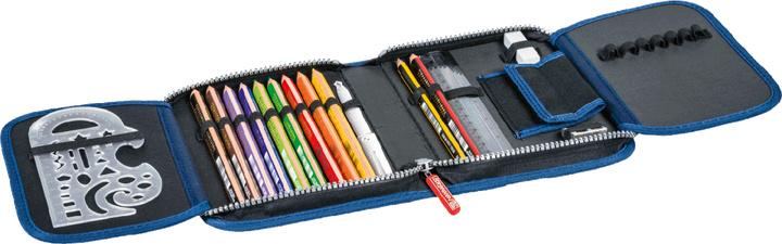 Пенал Brunnen с карандашами Staedtler синий 19,5 х 13,5 х 3,5 см - изображение 2