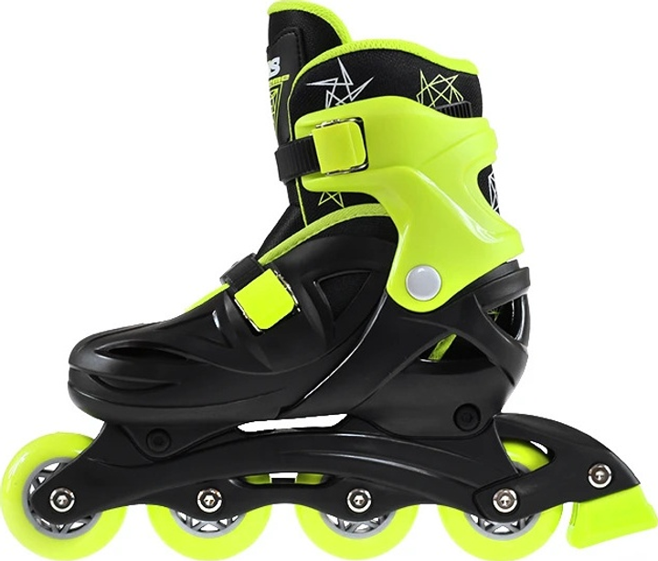 Łyżworolki Nils Extreme NJ/NA0321 Czarno-Limonkowe roz. L (36-40) (5907695515541) - obraz 3