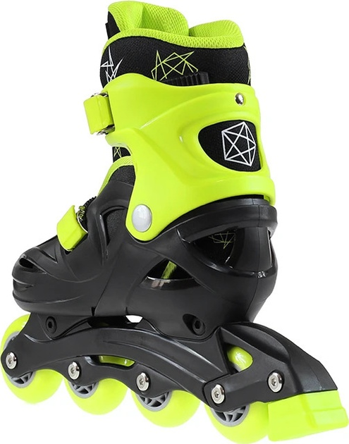 Łyżworolki Nils Extreme NJ/NA0321 Czarno-Limonkowe roz. L (36-40) (5907695515541) - obraz 6