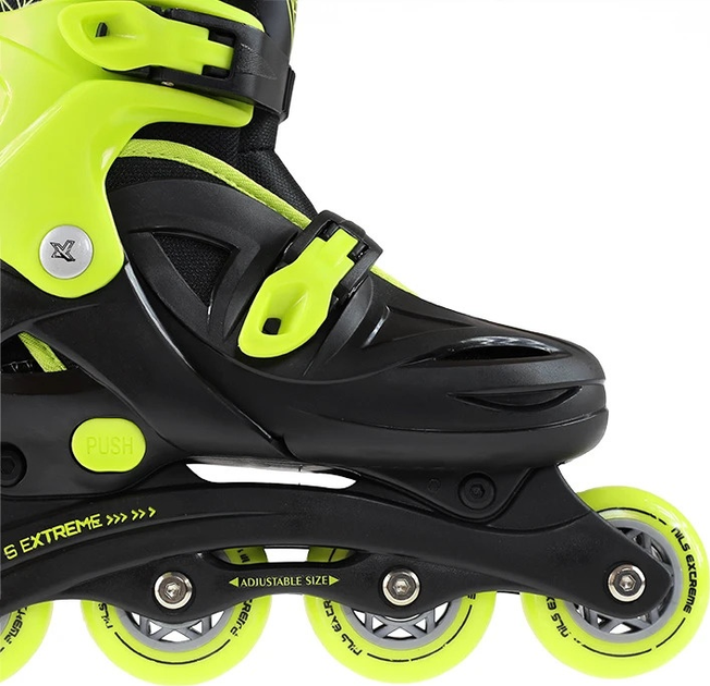 Łyżworolki Nils Extreme NJ/NA0321 Czarno-Limonkowe roz. L (36-40) (5907695515541) - obraz 9