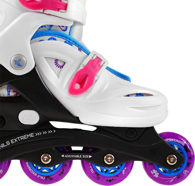 Łyżworolki Nils Extreme NJ/NA0321 Białe roz. S (26-30) (5907695515589) - obraz 7