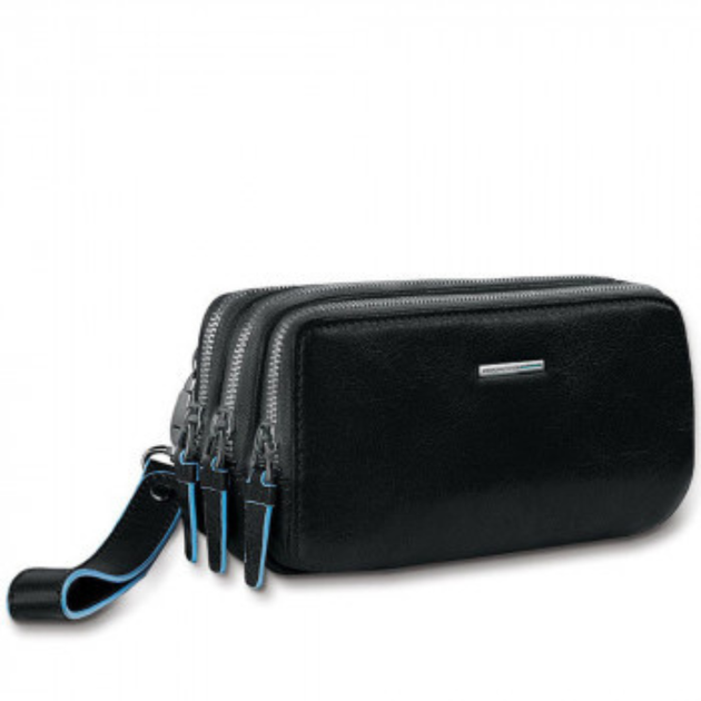 Сумка-барсетка чоловіча шкіряна чорна Piquadro BL SQUARE/Black AC2141B2_N - Фото 1 Сумка-барсетка чоловіча шкіряна чорна Piquadro BL SQUARE/Black AC2141B2_N - зображення 1