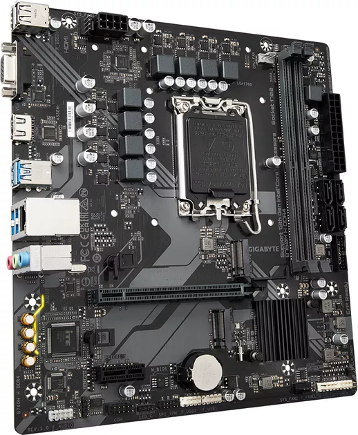 Материнська плата Socket_1700 GigaByte B760M H DDR4 (mATX, B760, 2x DDR4 max. 64GB) - изображение 1
