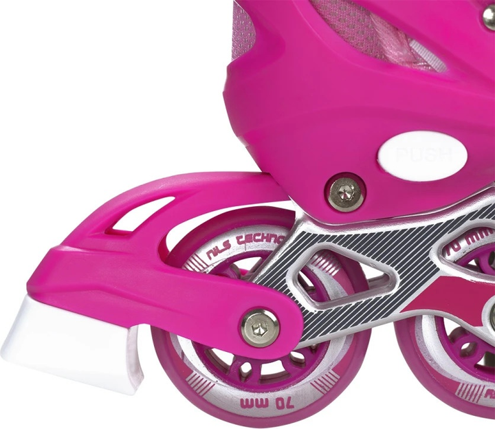 Łyżworolki Nils Extreme NJ1828 Różowe roz. S (31-34) (5907695525687) - obraz 10
