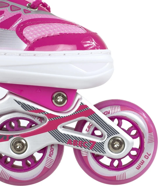 Łyżworolki Nils Extreme NJ1828 Różowe roz. L (39-42) (5907695525717) - obraz 9
