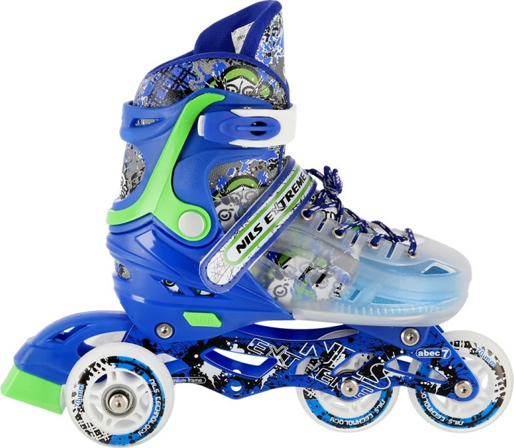 Ролики Nils Extreme 4 в 1 NH18122 Сині роз. L (39-43) (5907695535280) - зображення 8