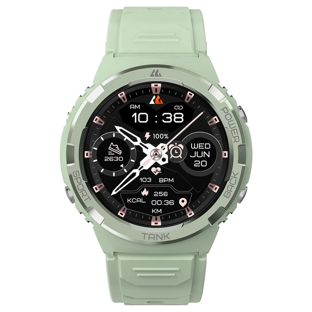 Часы наручные Kospet Tank S1 Green - Фото 2 Часы наручные Kospet Tank S1 Green - изображение 2