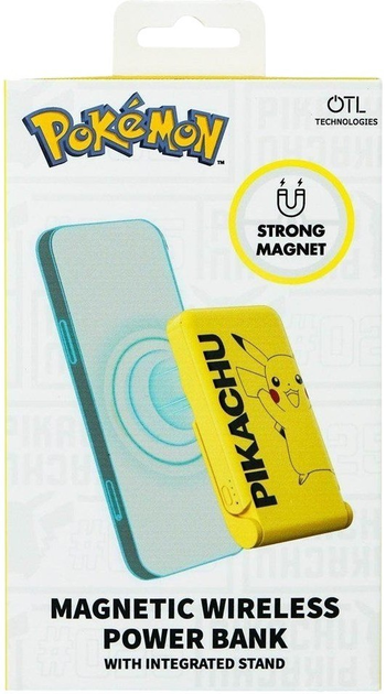 УМБ OTL Pokemon Pikachu wireless magnetic power bank 5000 mAh (5055371627948) - зображення 6